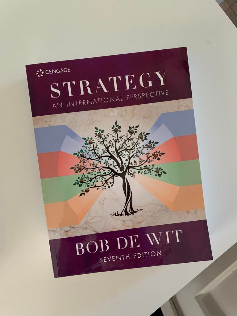 Strategy An International Perspective - Bob de Wit, Boeken, Studieboeken en Cursussen, Ophalen of Verzenden, Gamma, Zo goed als nieuw