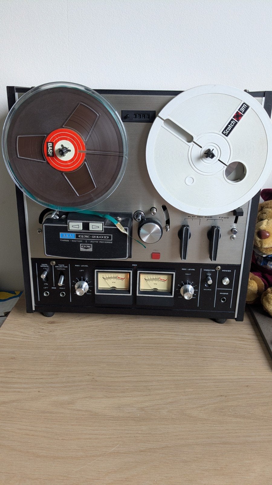 Akai gx-210d, Ophalen, Bandrecorder