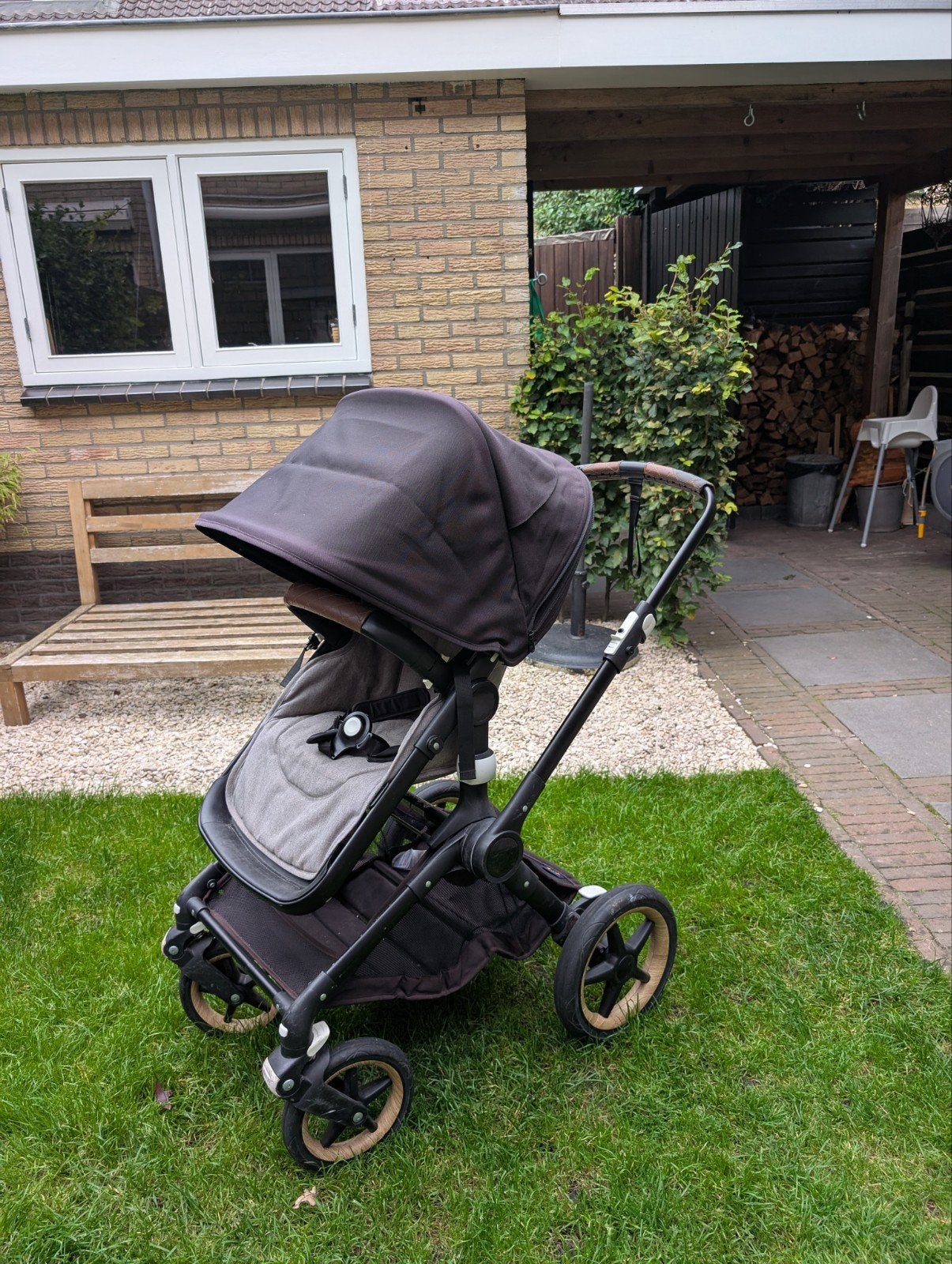 Bugaboo Fox Combiwagen met Reiswieg en Voetenzak, Ophalen, Gebruikt, Bugaboo, Combiwagen