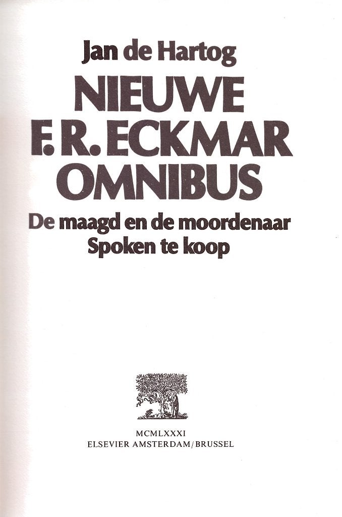 Jan de Hartog - Omnibus., Ophalen of Verzenden, Gelezen, Jan de Hartog, Nederland
