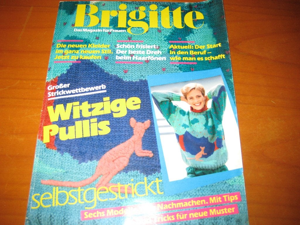 Brigitte, 8/83: Witzige Pullis (401), Ophalen of Verzenden, Zo goed als nieuw