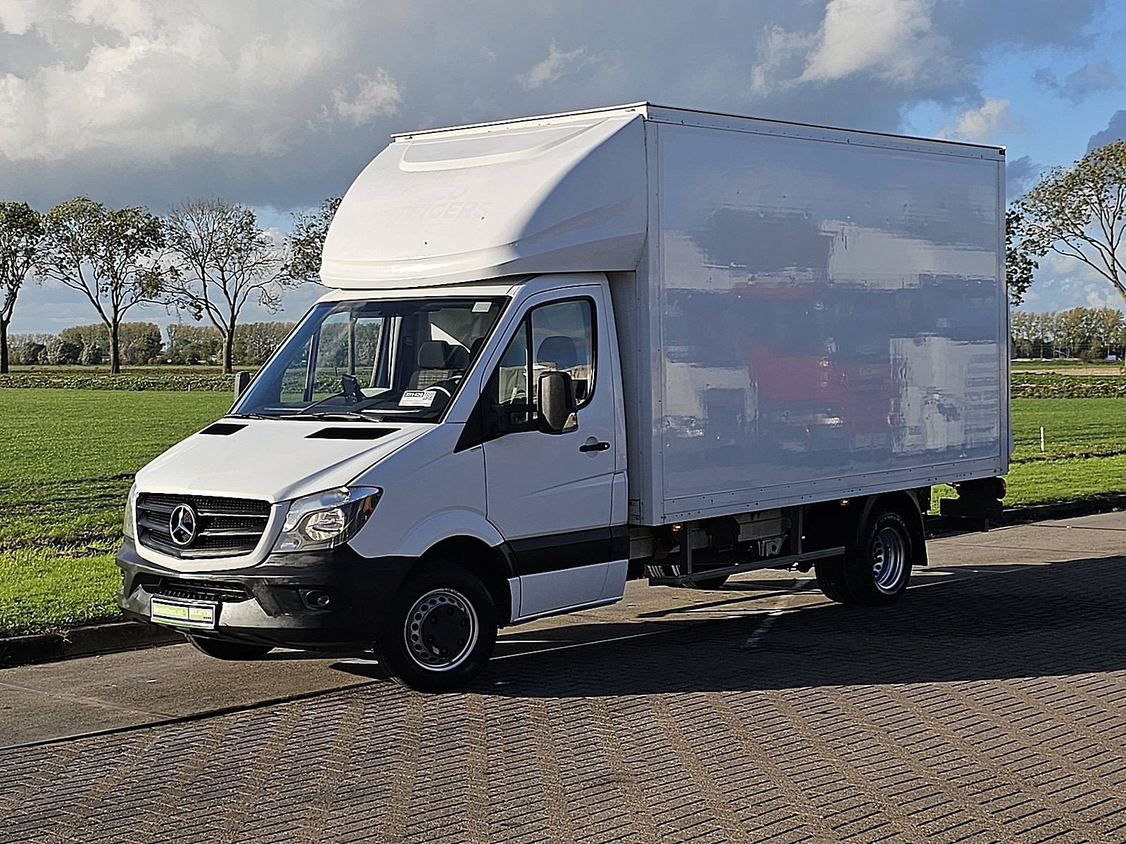 MERCEDES-BENZ SPRINTER 514 Bakwagen Laadklep Zijdeur Dubbell, Auto's, Gebruikt, Euro 6, Wit, Mercedes-Benz