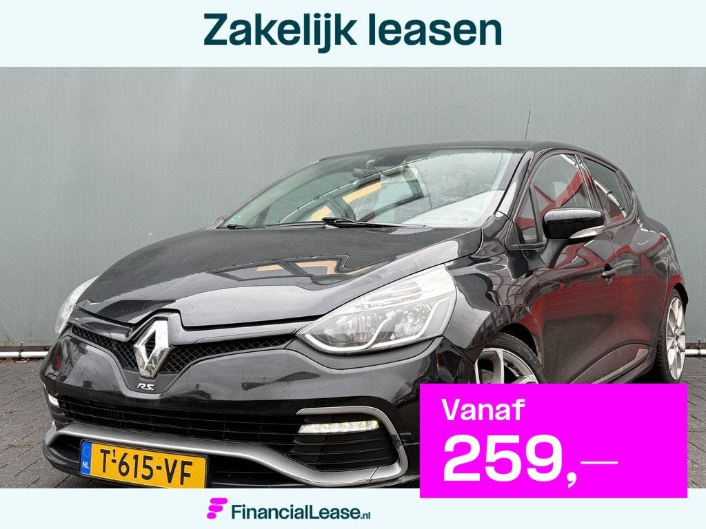 Renault Clio BWJ 2016 1.6 200 PK R.S AUTOMAAT | LEER | STOEL, 1618 cc, Gebruikt, 4 cilinders, Zwart