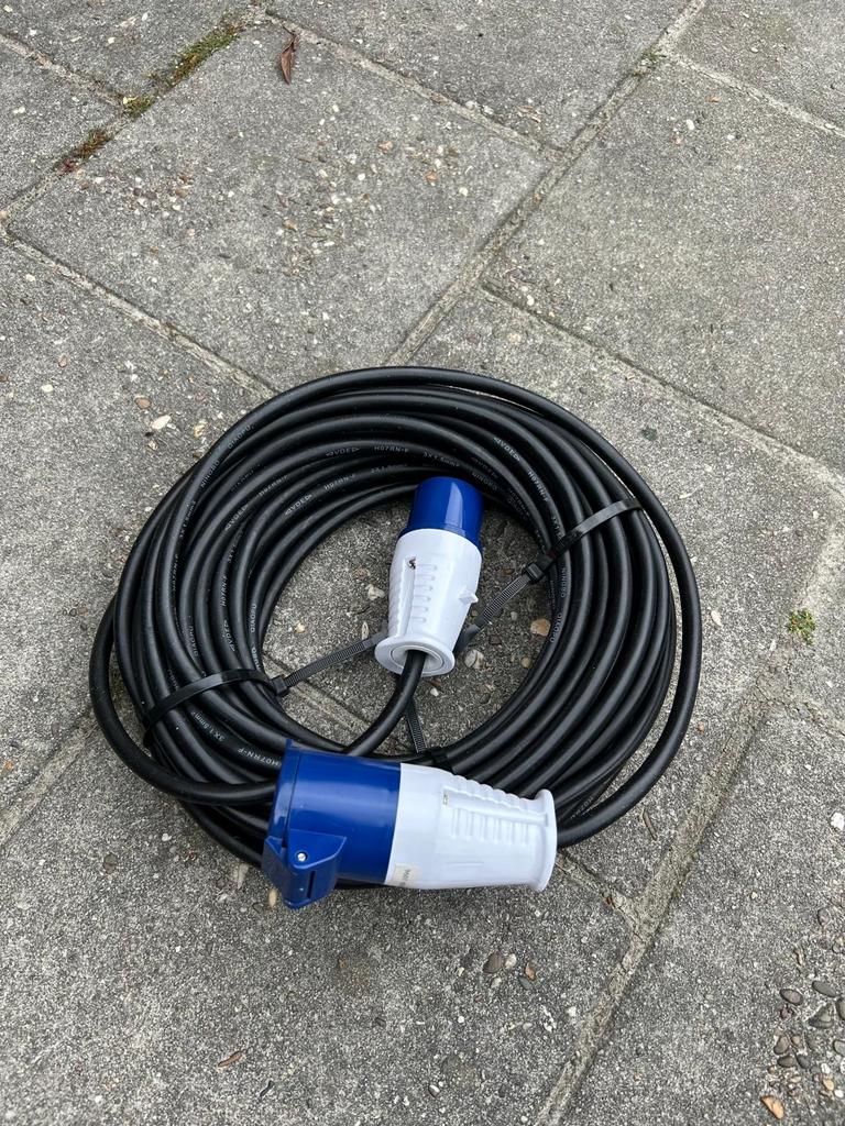 verlengkabel met CEE stekkers, Ophalen of Verzenden, Gebruikt