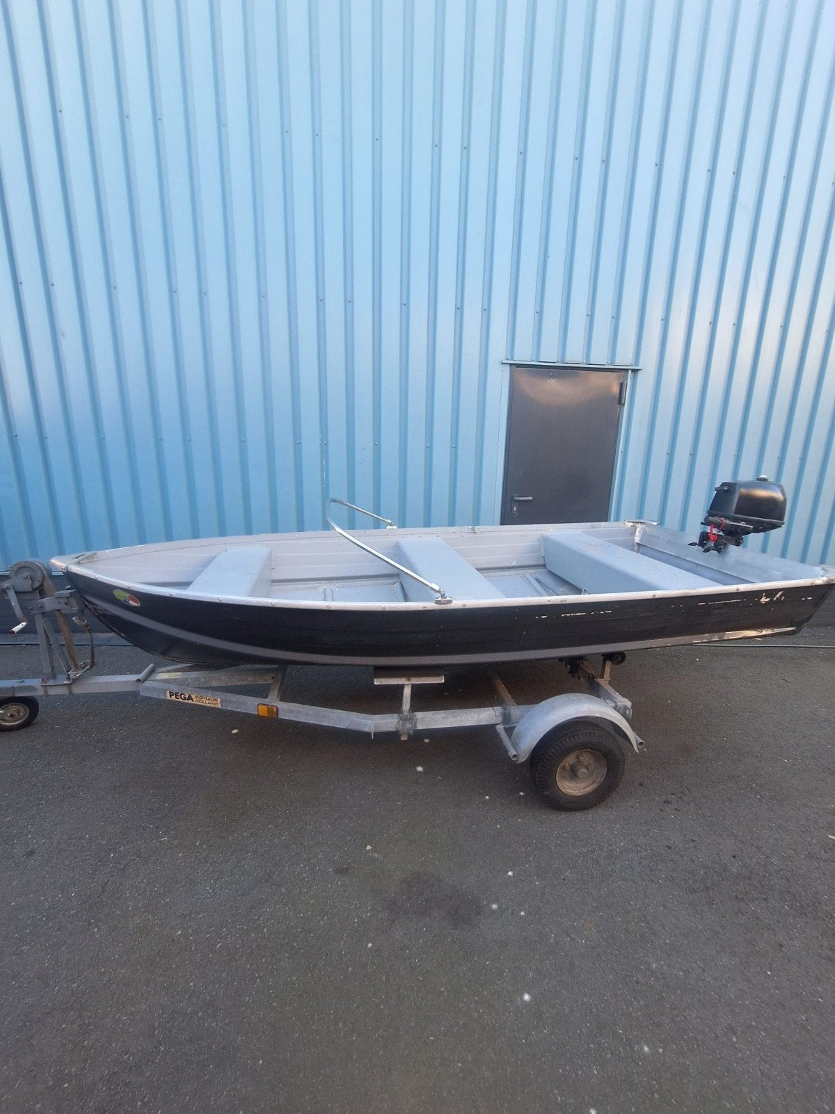 Quicksilver 410 met 4 pk mercury , trailer én afdekzeil, Gebruikt, Buitenboordmotor, Sloep, Polyester