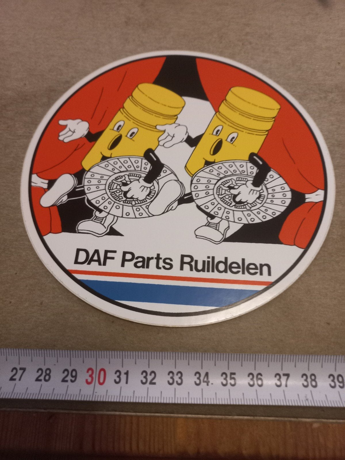 DAF Parts Ruildelen Sticker - Vintage Auto-onderdeel, Ophalen of Verzenden, Gebruikt