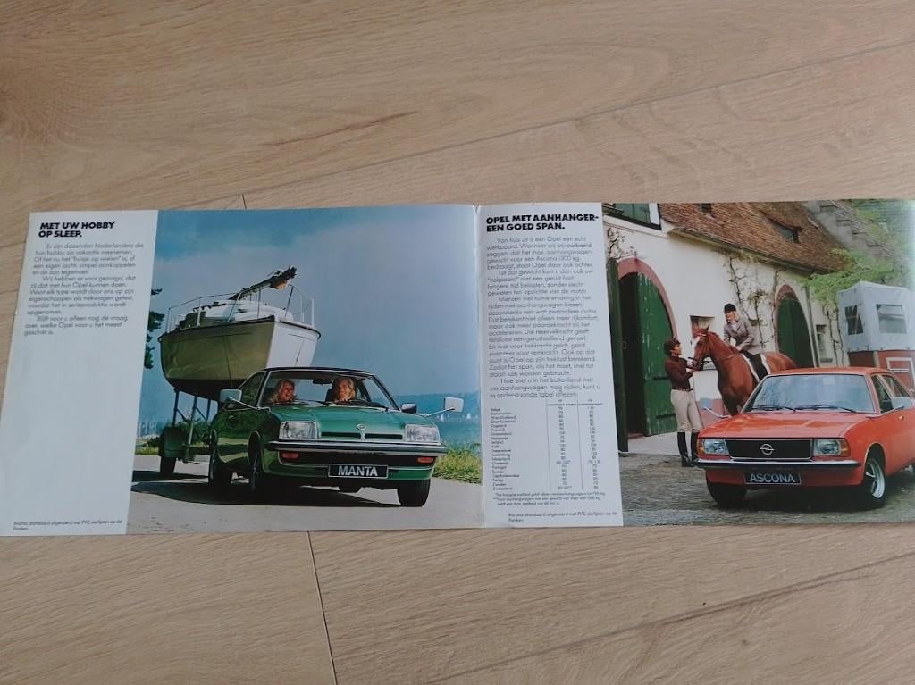 Opel Ascona, Manta, Rekord als caravan trekker, autofolder, Ophalen of Verzenden, Zo goed als nieuw, Opel