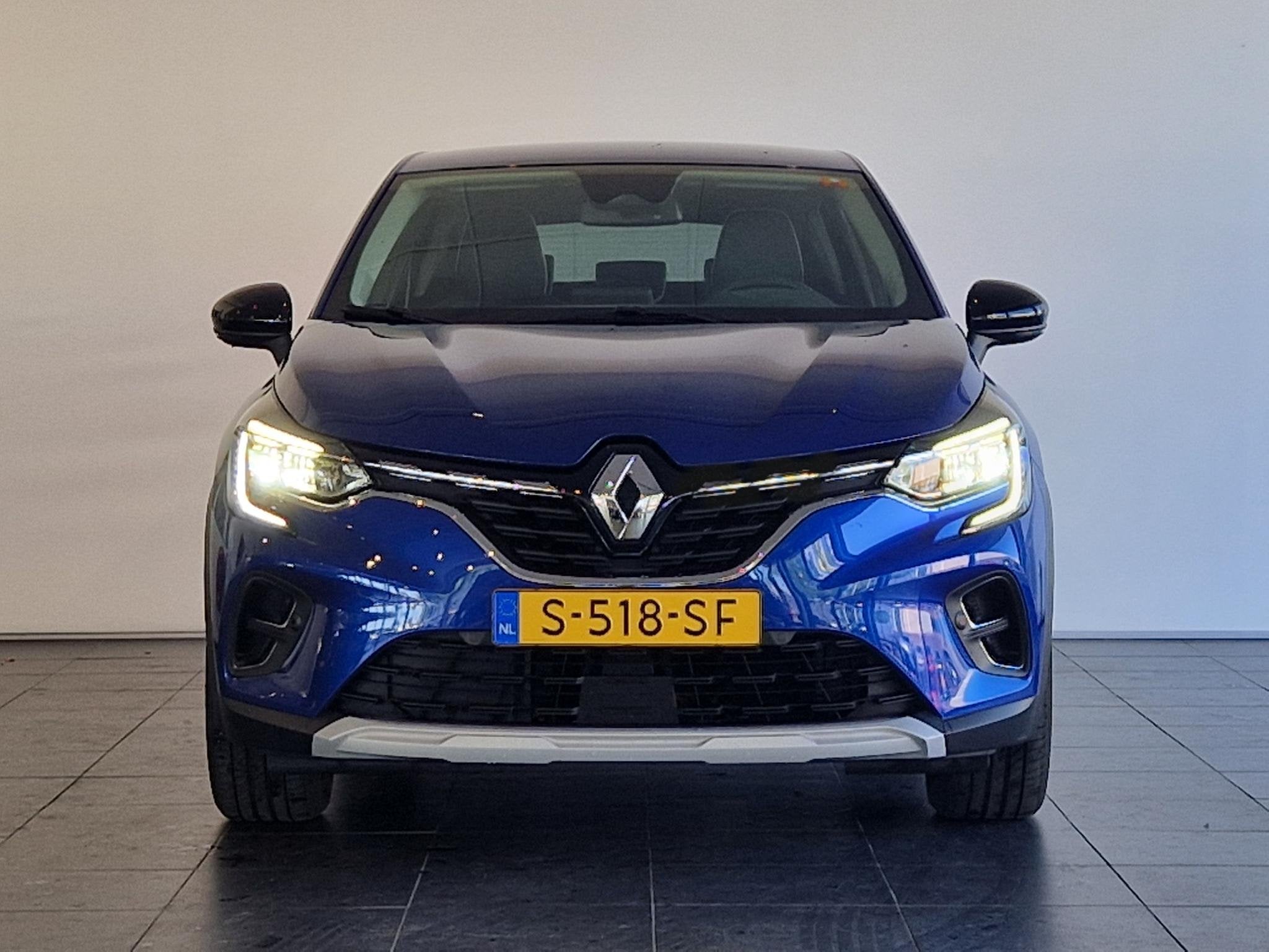 Renault Captur E-Tech plug-in hybrid 160 techno | 1E EIGENAA, Auto's, Renault, Gebruikt, Blauw, Leder en Stof, Bedrijf