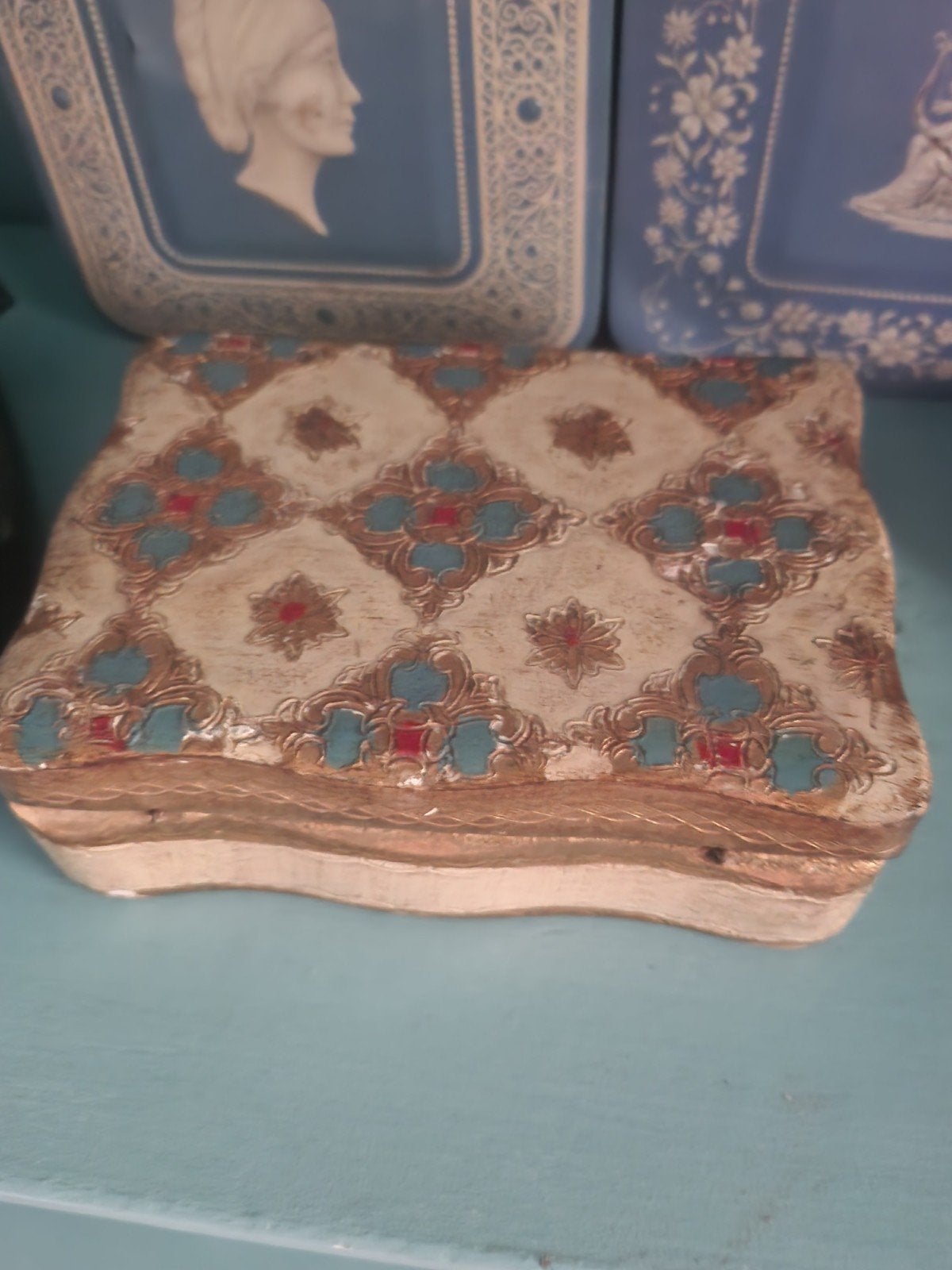 Decoratieve sieradendoos met patroon, Ophalen of Verzenden