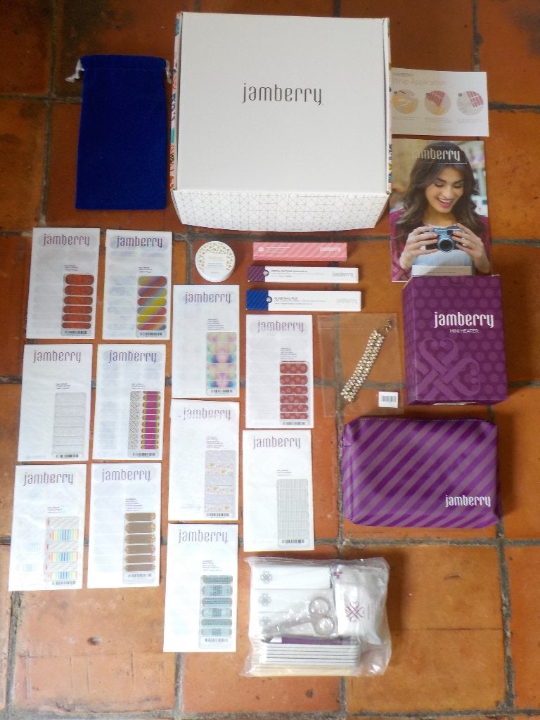Luxe doos met Jamberry nail wraps nagelstickers nailart +++, Overige kleuren, Nieuw, Ophalen of Verzenden, Handen en Nagels