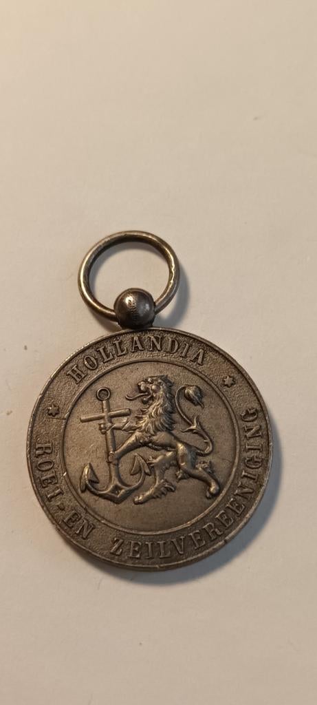 Historische Hollandia Roei- en Zeilvereniging Medaille, Postzegels en Munten, Penningen en Medailles, Ophalen of Verzenden