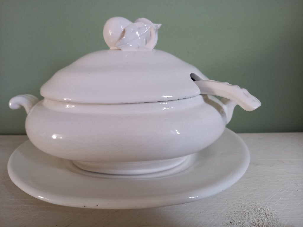Soepterinne, Huis en Inrichting, Keuken | Servies, Zo goed als nieuw, Schaal of Schalen, Effen, Aardewerk, Ophalen
