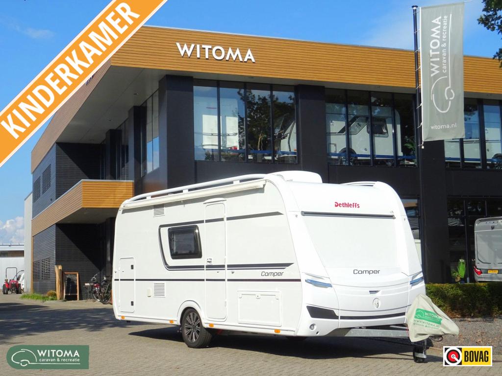 Dethleffs Camper 500 QSK airco mover etuiluifel, Caravans en Kamperen, Caravans, Dwarsbed, Schokbreker, Bedrijf, Treinzit