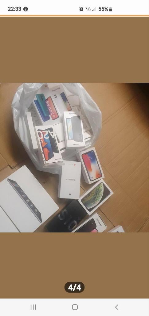Originele doos samsung en iphone, Ophalen of Verzenden, Koffie of Thee, Zegels, Bonnen of Punten