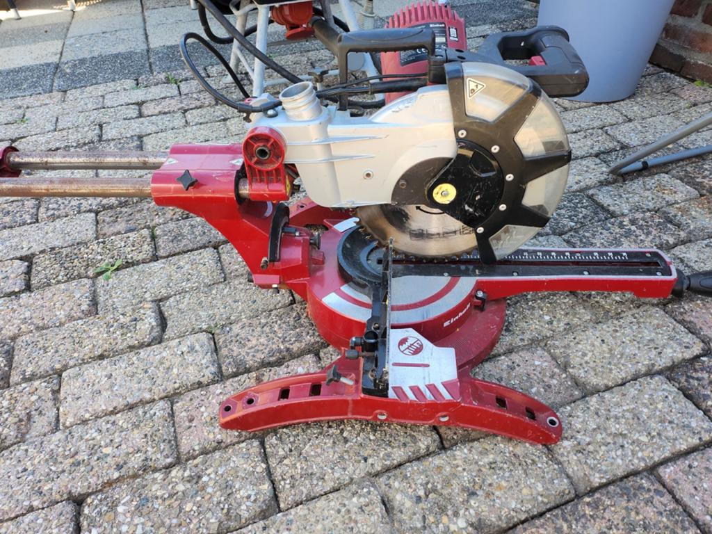 Einhell TC-SM 2131/1 Dual radiaal afkortzaag., Doe-het-zelf en Verbouw, Ophalen, 1200 watt of meer, Afkortzaag, 70 mm of meer