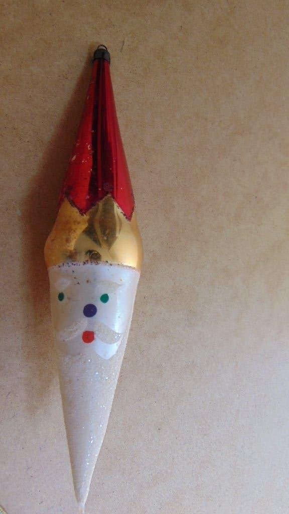 Antieken kerstman hoofd als een pegel 1950, Diversen, Ophalen of Verzenden, Gebruikt