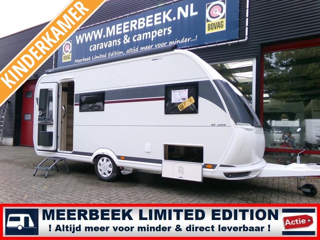 Hobby De Luxe 490 KMF 3404,=KORTING +MOVER +THULE+STAPELBED, Caravans en Kamperen, Dwarsbed, Hobby, Particulier, Tot en met 6