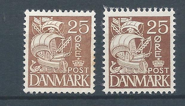 6549 – Scandinavië Denemarken – MiNr 208-I/II (ongebruikt), Ophalen of Verzenden, Denemarken, Postfris