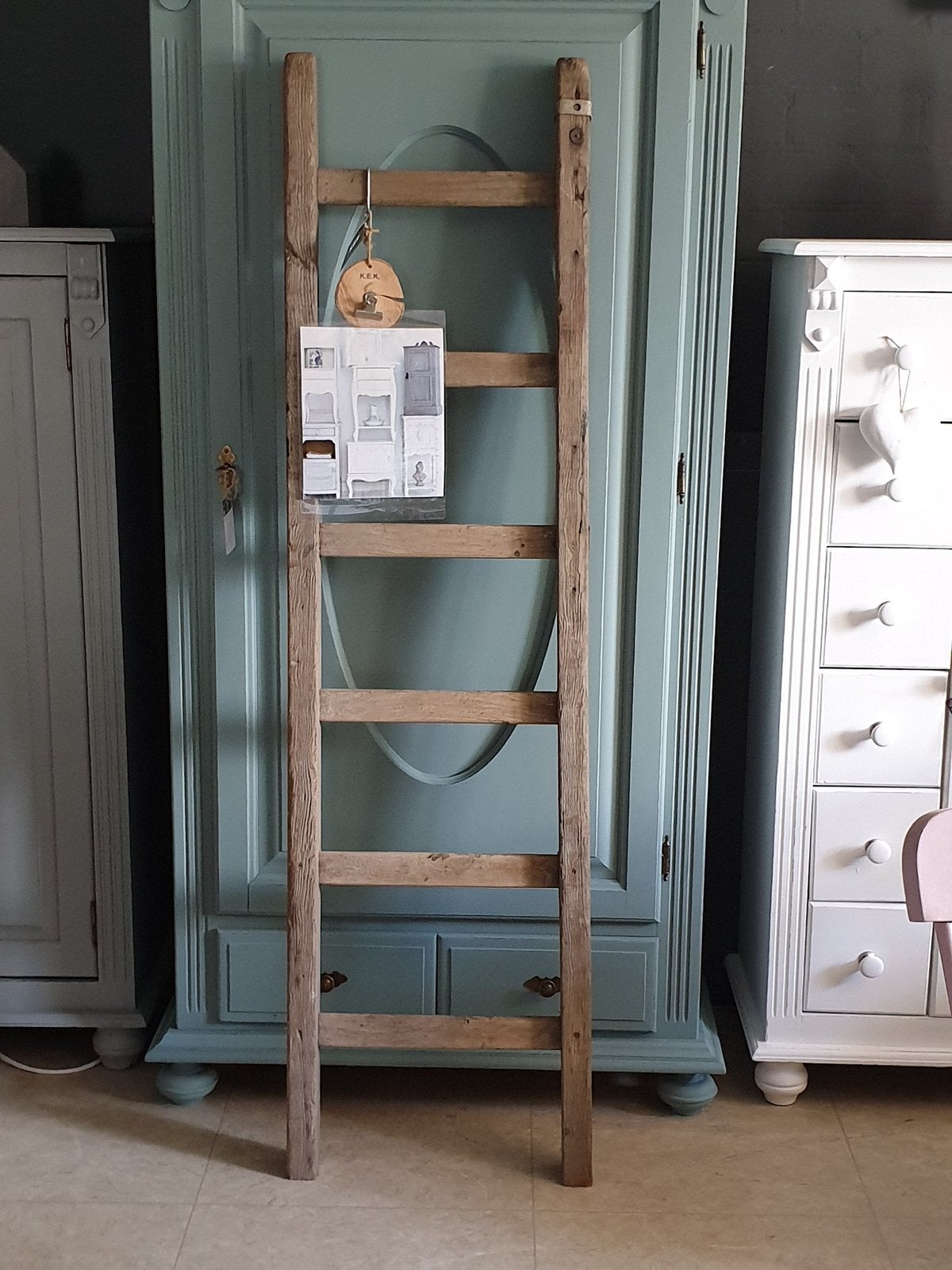 Brocante ladders ( voor decoratie), Doe-het-zelf en Verbouw, Ophalen of Verzenden, Zo goed als nieuw