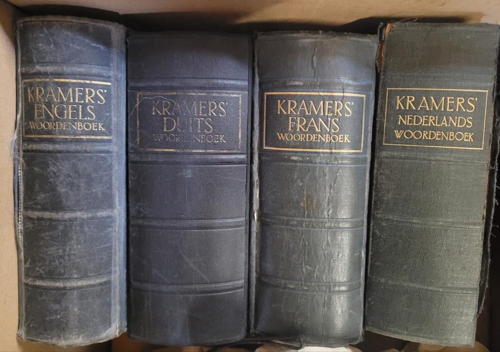 4 x Kramer's woordenboek Nederlands/ Frans/ Duits/ Engels, Ophalen of Verzenden, Gelezen, Overige uitgevers