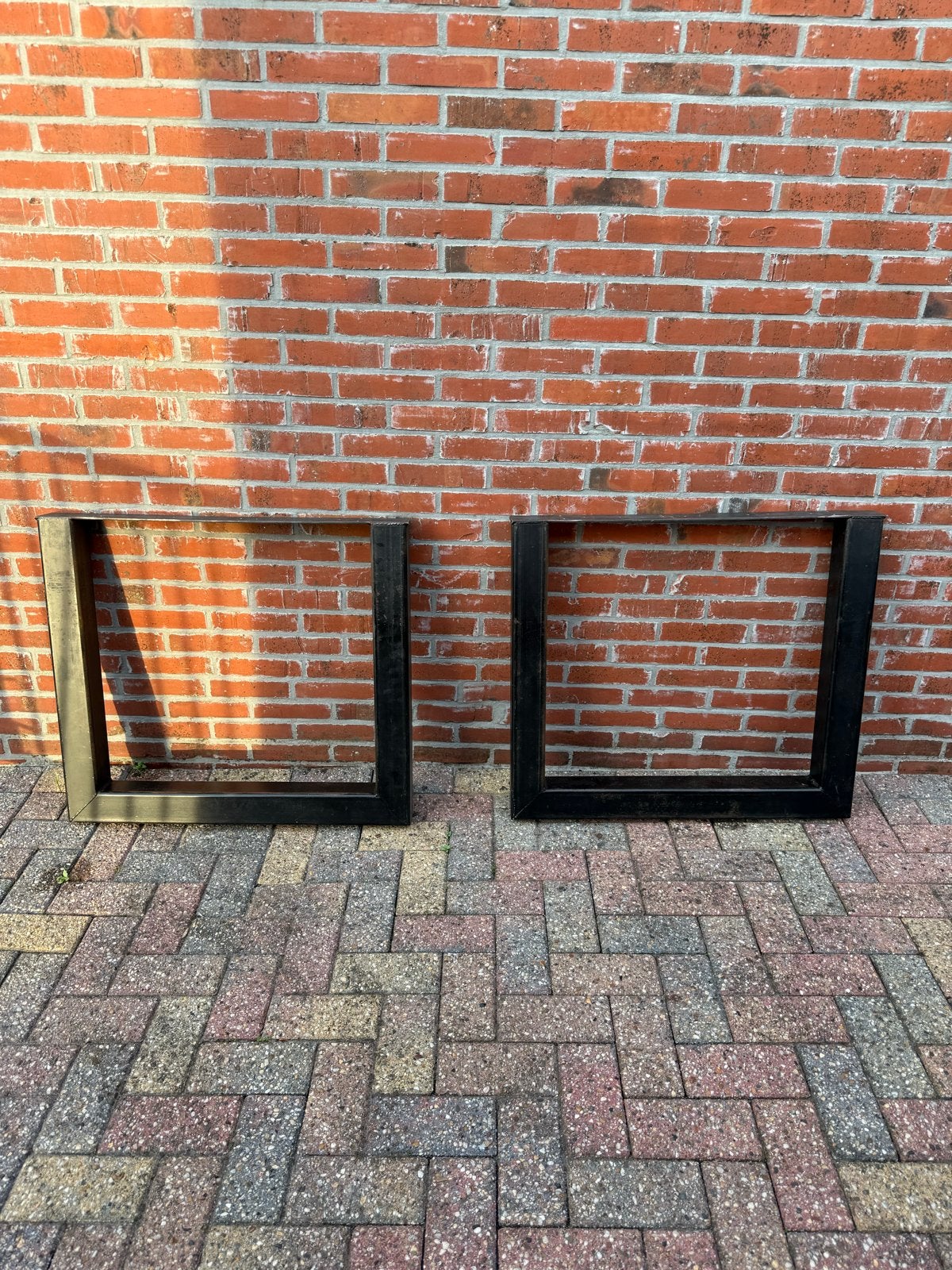 Metalen tafelpoten voor eettafel - 80x72 cm, Huis en Inrichting, Tafelonderdelen, Ophalen, Tafelpoot, Nieuw, 50 tot 100 cm