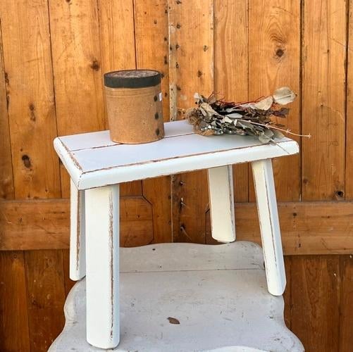 Vensterbank etagaire toon schap wit brocante 30 cm hoog, Ophalen of Verzenden, Gebruikt, Hout