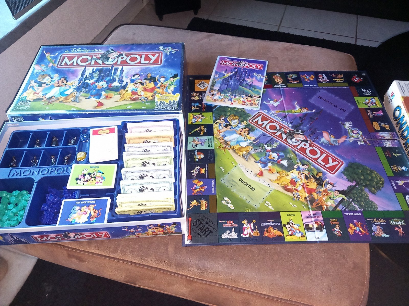 Disney Monopoly Bordspel, Gebruikt, Vijf spelers of meer, Parker Brothers, Ophalen of Verzenden