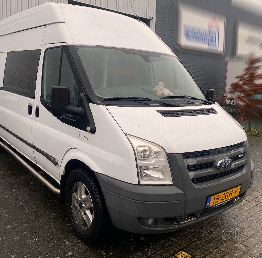 Off grid camperbus Ford Transit 350L 130 107.000km, Caravans en Kamperen, Campers, Chemisch toilet, Dakluik, Ford, Tot en met 2