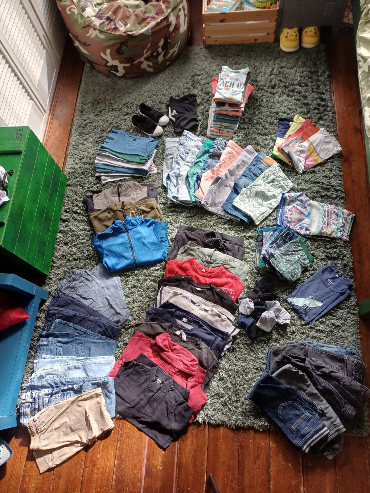 Grote kledingbundel jongen maat 140-152, Ophalen, Gebruikt, Jongen, Broek