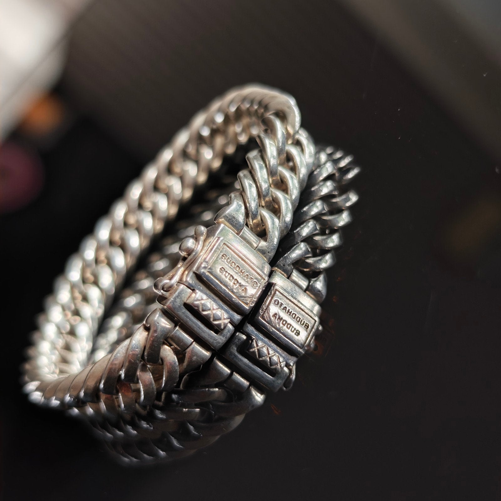 Buddha to Buddha Chain Bracelet Silver 925 48G, Ophalen of Verzenden, Zilver, Zilver