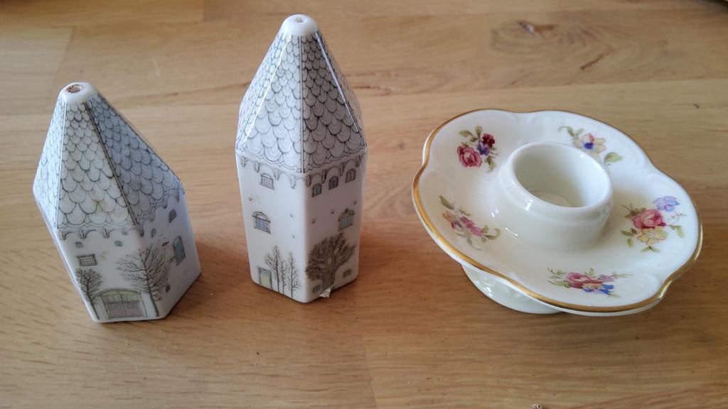 3 oud retro Design Rosenthal Liqueur glas zoutstel kandelaar, Ophalen of Verzenden