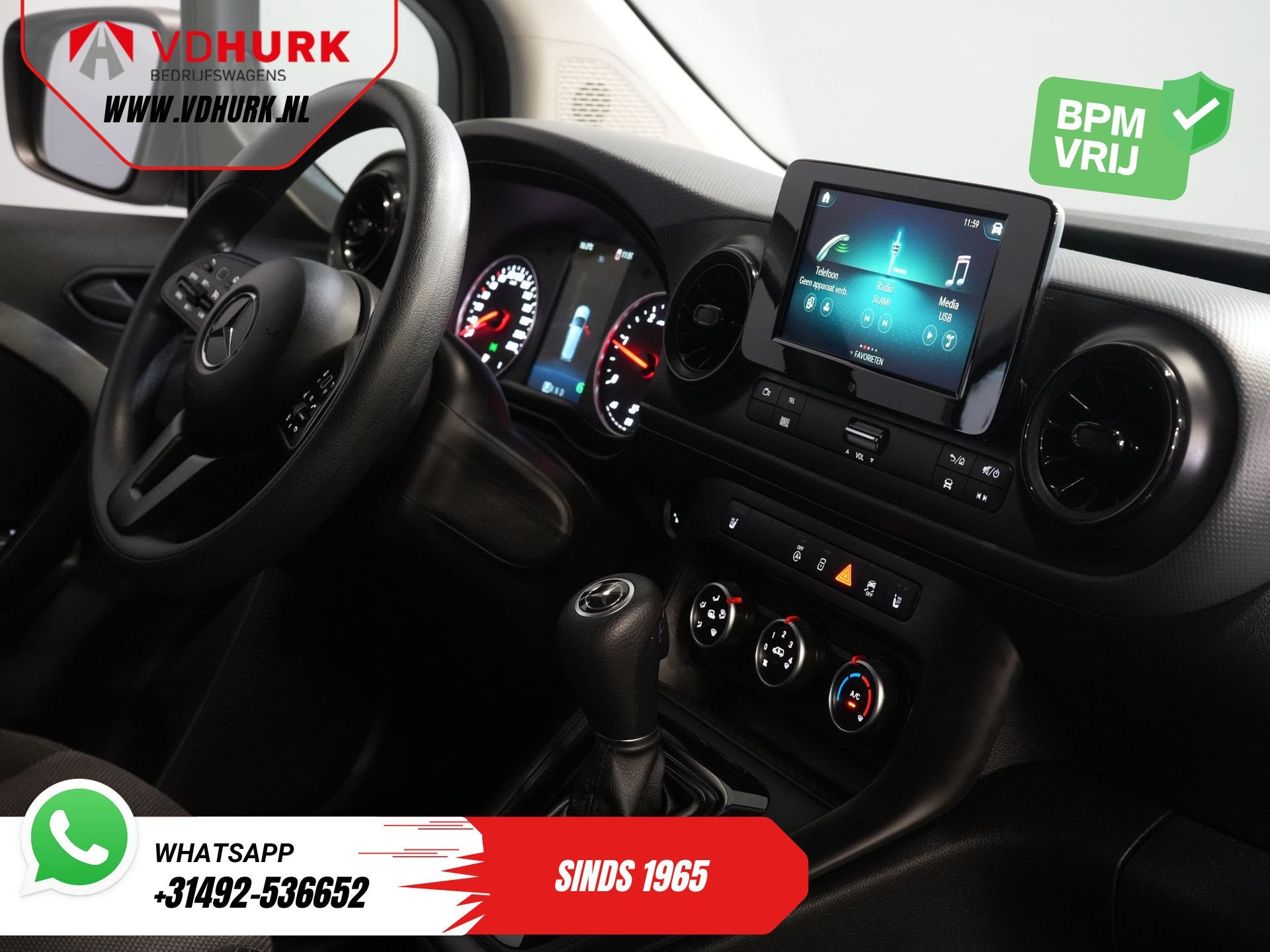 Mercedes-Benz Citan 110 CDI Aut. 2x Schuifdeur/ Inrichting/, Auto's, Stof, Gebruikt, 4 cilinders, 1618 kg