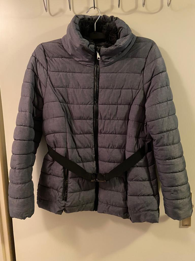 Korte Dames Winter Jas, Kleding | Dames, Jassen | Winter, Ophalen of Verzenden, Zo goed als nieuw, Grijs
