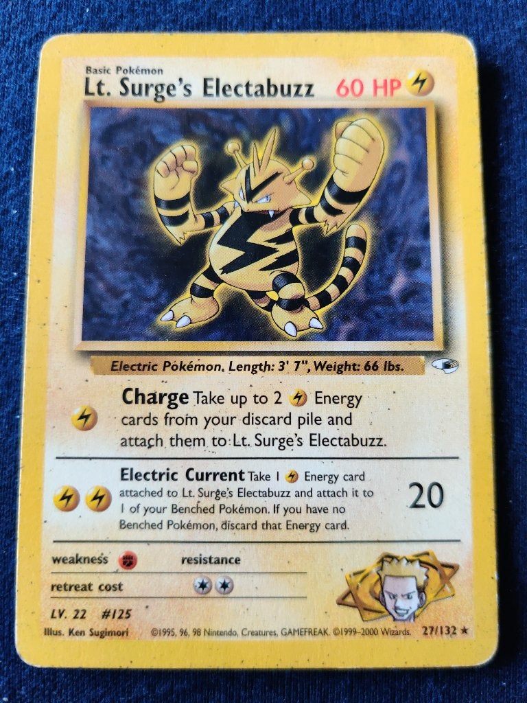 Lt. Surge's Electabuzz - Gym Heroes 27/132 - Excellnt, Ophalen of Verzenden, Nieuw