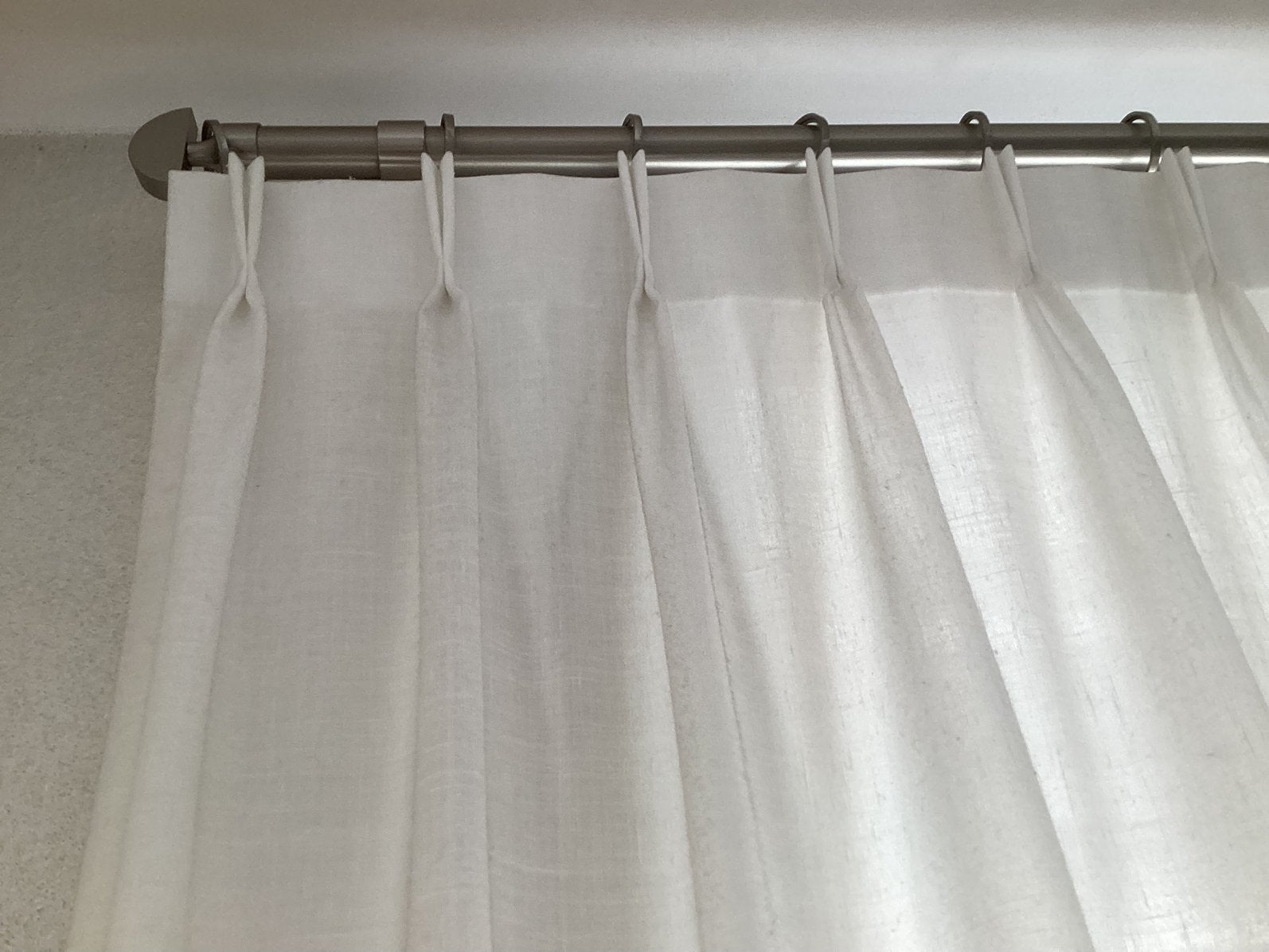 Chique roede 250/260cm - voor openslaande deuren -, Ophalen, Gebruikt, Crème, Inclusief montageonderdelen