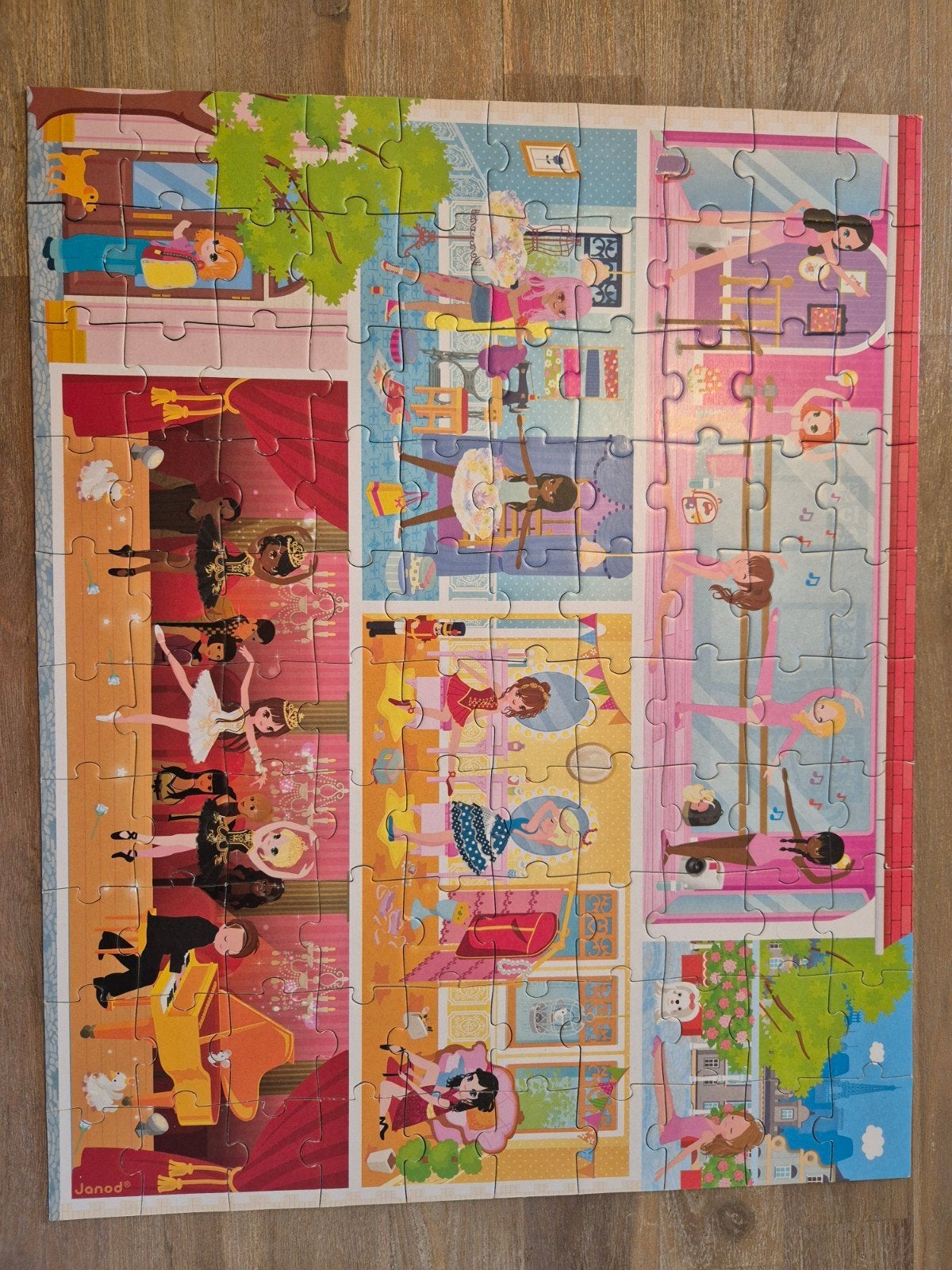 Janod puzzel balletschool 100stukjes, Ophalen, Meer dan 50 stukjes, Zo goed als nieuw, 6 jaar of ouder