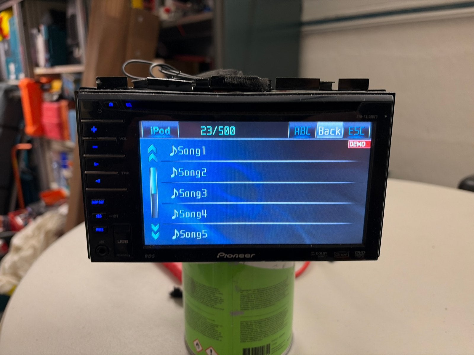 Pioneer AVH-P3100DVD Autoradio met DVD-speler, Ophalen of Verzenden, Gebruikt