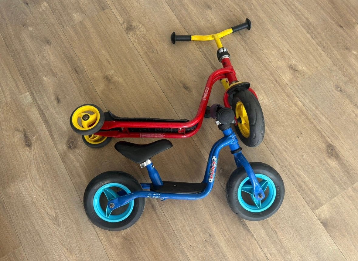 Puky loopfiets en Puky step, Kinderen en Baby's, Speelgoed | Buiten | Voertuigen en Loopfietsen, Ophalen, Zo goed als nieuw