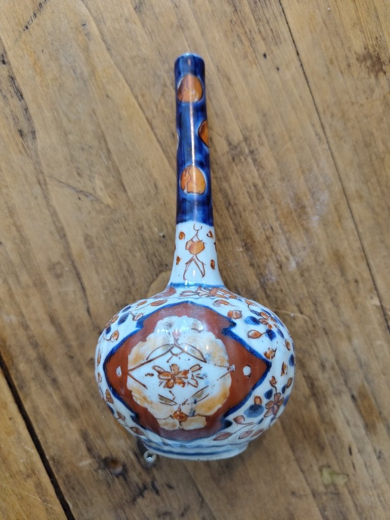 Antieke Japanse Imari Vaasje - Handgeschilderd Porselein, Antiek en Kunst, Ophalen