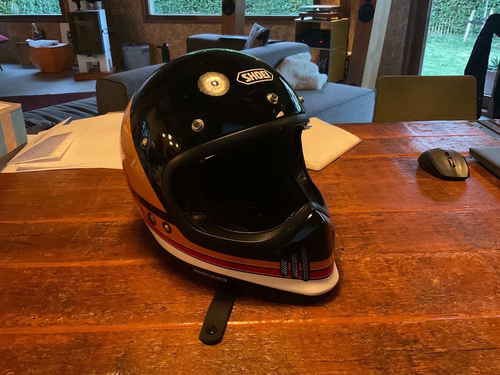 Shoei EX-Zero Equation helm met Scott Fury crossbril, Motoren, M, Heren, Ophalen of Verzenden, Integraalhelm