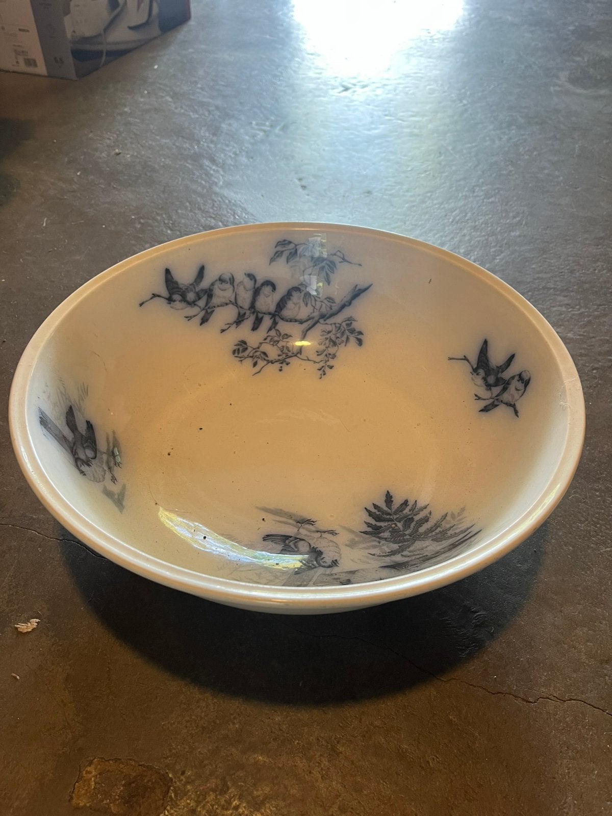 Antiek Petrus Regout Maastricht Plata 2 – ca. 1890/1900, Huis en Inrichting, Ophalen, Zo goed als nieuw, Blauw