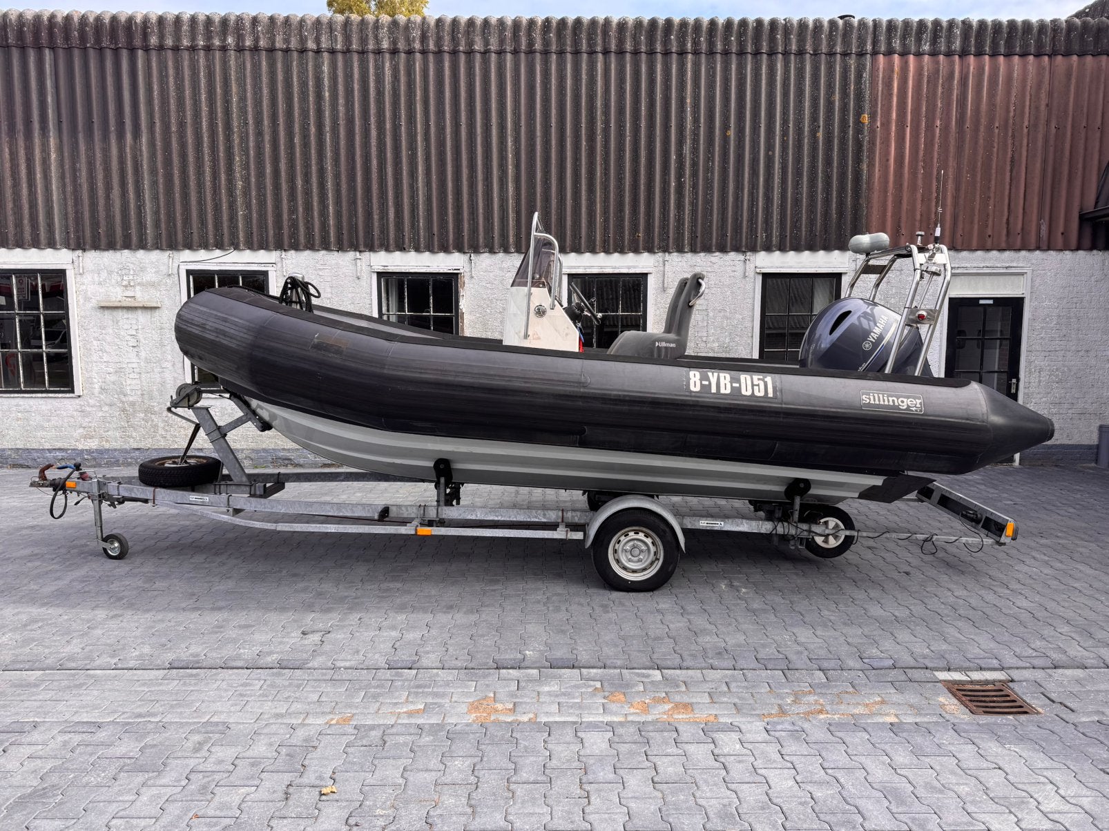 Sillinger RIB met 130PK Yamaha + kalf trailer, Gebruikt, Peddels, 6 m, 2 m