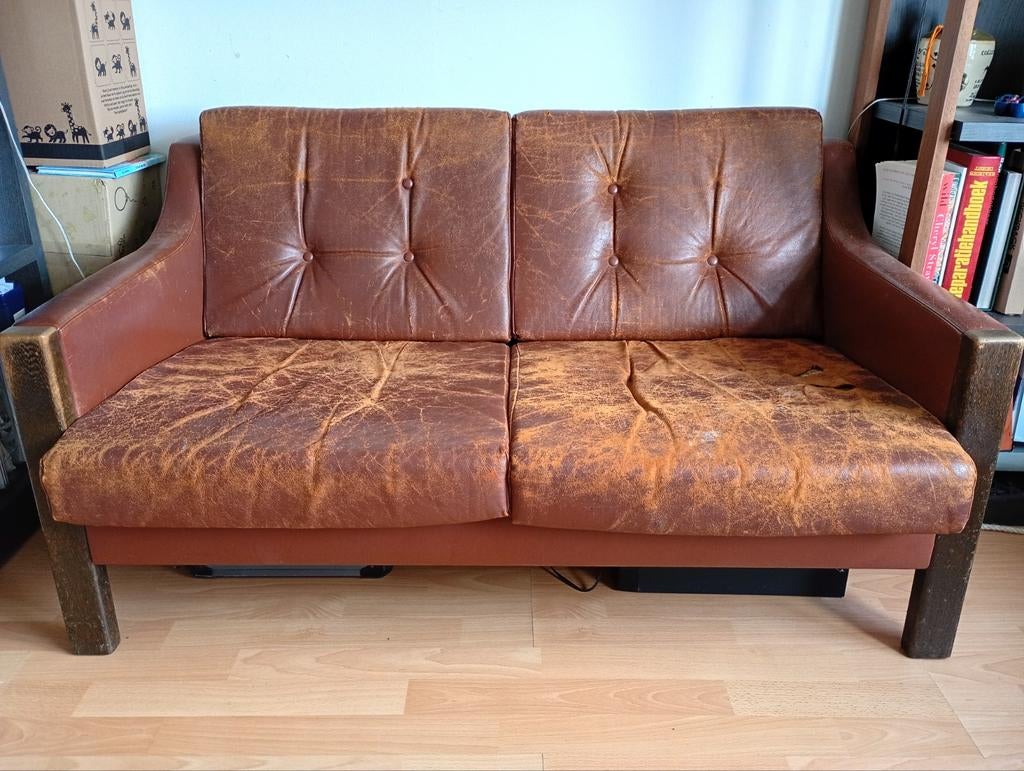 Retro bankstel, Pastoe, Ophalen, Gebruikt, Tweepersoons, 75 tot 100 cm