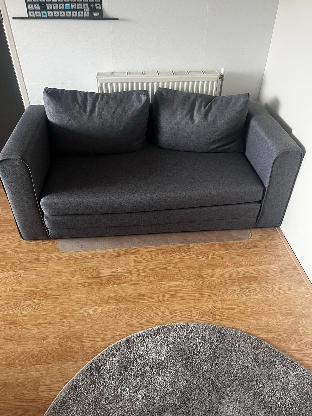 2-zits (slaap) bank - Grijs, Ophalen, Gebruikt, 190 cm of minder, Twijfelaar