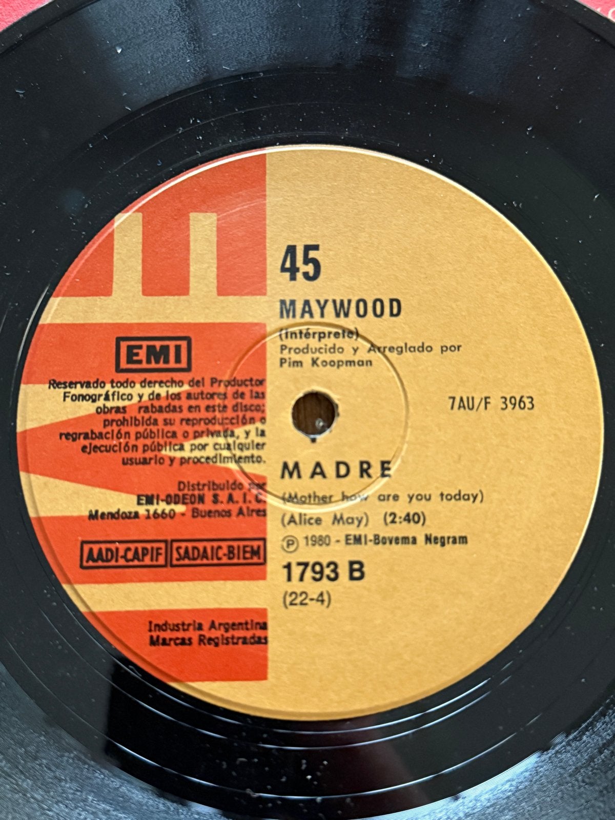 Maywood - Madre (Mother How Are You Today) Golden Earring, 7 inch, Ophalen of Verzenden, Zo goed als nieuw, Import