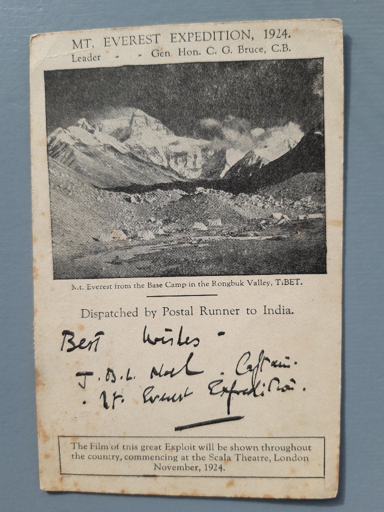 Mount Everest expeditie 1924, kaart, uniek, gesigneerd, € 50, Ophalen of Verzenden, Zo goed als nieuw, Overige typen