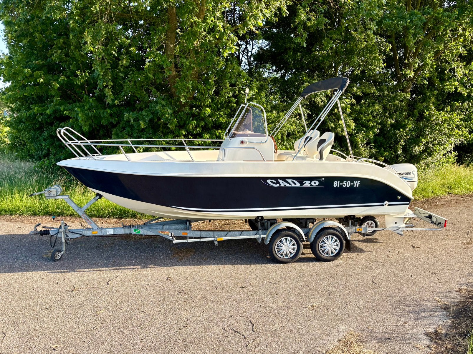 ✅ Cad marine 20 Consoleboot ~ 115PK ~ Speedboot ~ Trailer, Gebruikt, Elektrische start, Ophalen of Verzenden, 6 m