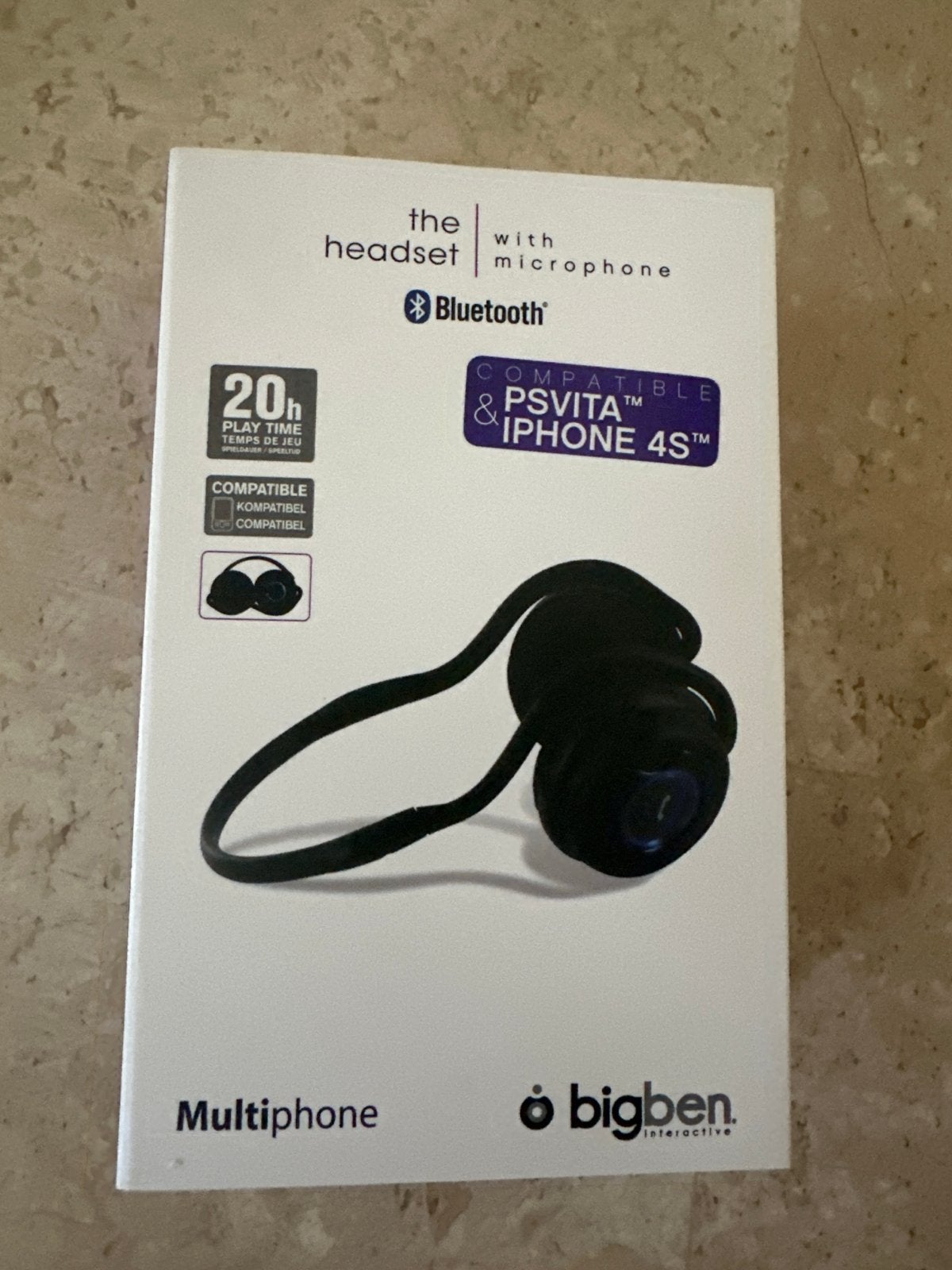 Bigben Multiphone Bluetooth Headset met Microfoon, Overige merken, Bluetooth, Nieuw, Ophalen of Verzenden