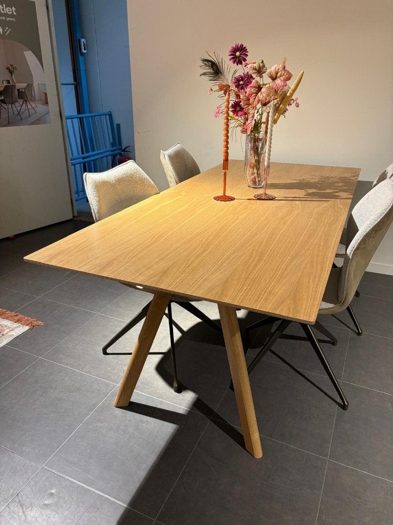 HAY CPH 30 Eetkamertafel 200 x 90 Naturel Eiken, Ophalen, Eikenhout, Scandinavisch, 50 tot 100 cm