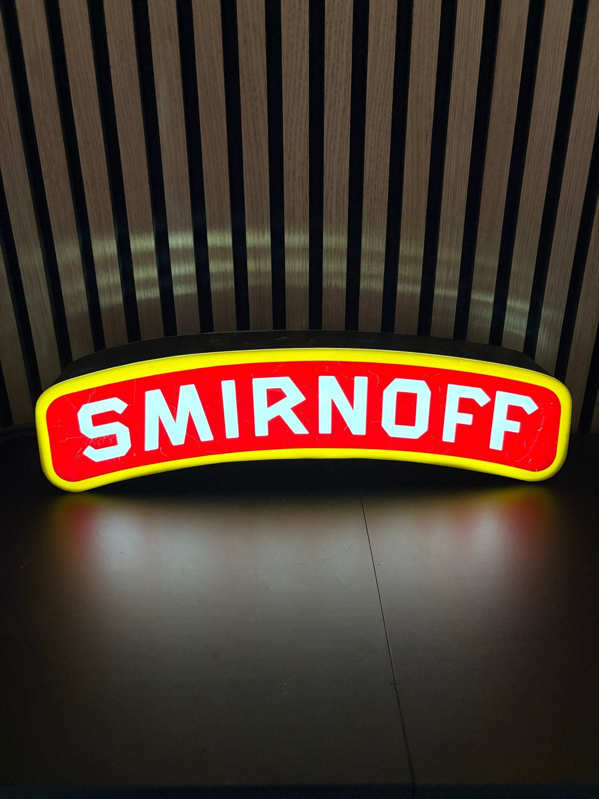 Smirnoff Lichtbak - Reclamebord, Verzenden, Gebruikt, Lichtbak of (neon) lamp